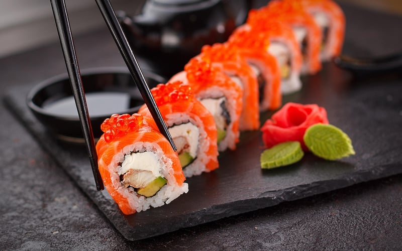 Sushi platter